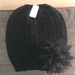 Knitted Black Hat